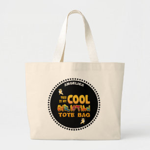 Personalized THIS IS MY COOL CHRISTIAN Halloween Large Tote Bag