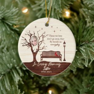 Personalized Those We Love/Sister Ceramic Ornament