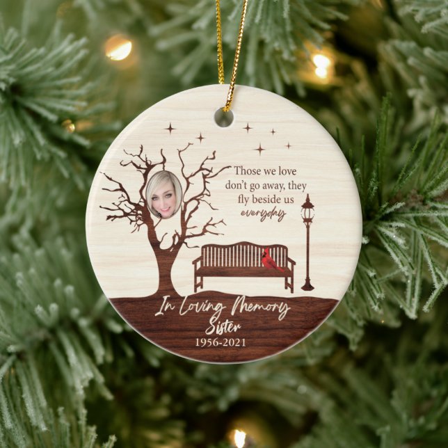 Personalized Those We Love/Sister Ceramic Ornament (Tree)