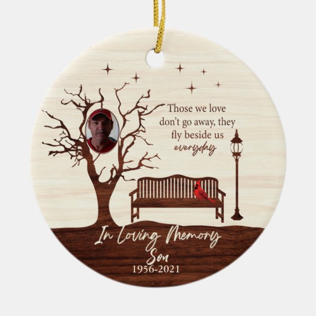 Personalized Those We Love/Son Ceramic Ornament (Front)