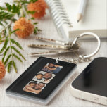 Personalized Three Photo and Text Keychain<br><div class="desc">Design your own easy to make Personalized keychain,  perfect for Fathers Day with best dad ever on the back,  or change it to suit your requirements  - add your own photo and text to this unique gift idea</div>