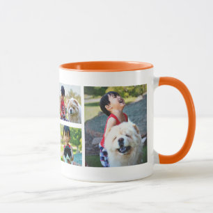 Personalized Three Photo Collage 2-Sided Coffee Mug