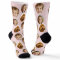 Personalized Three-Photo Face Socks | Custom Gift