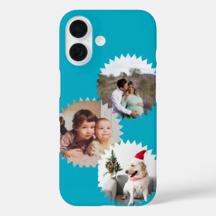 Personalized Three Star Photos Customizable iPhone 16 Case