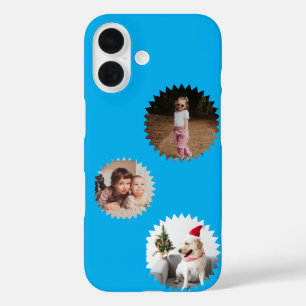 Personalized Three Star Photos Customizable iPhone 16 Case