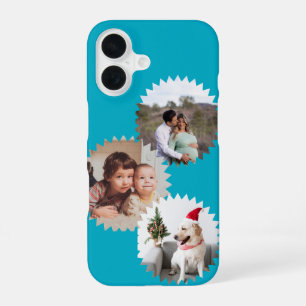 Personalized Three Star Photos Customizable iPhone 16 Case