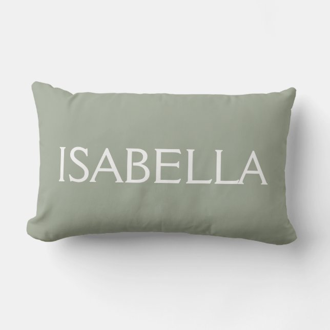 Personalized Throw Pillow DIY Add Your Name (Front)