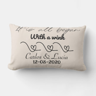 Personalized Throw Pillow for couples Partners