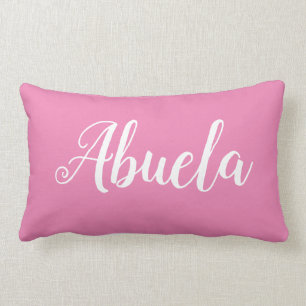 Personalized Throw Pillow for Grandmother Abuela