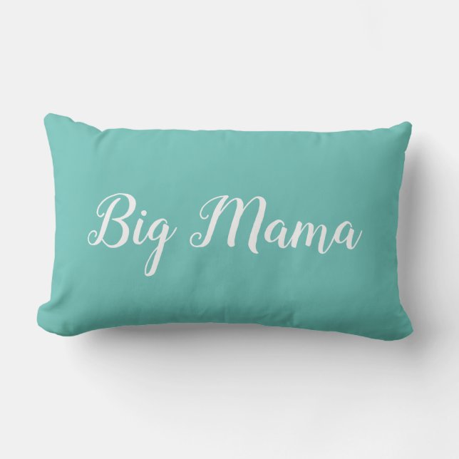Personalized Throw Pillow for Grandmother Big Mama (Front)