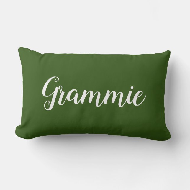 Personalized Throw Pillow for Grandmother - Grammi (Front)