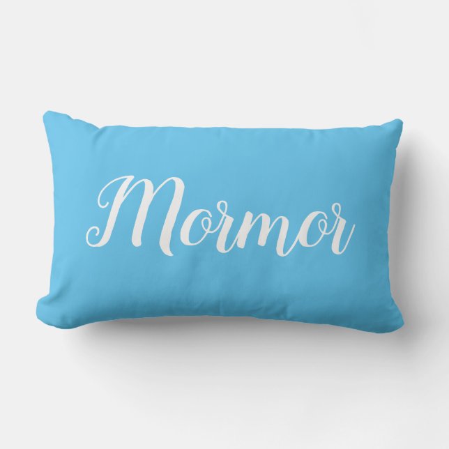 Personalized Throw Pillow for Grandmother Mormor (Front)