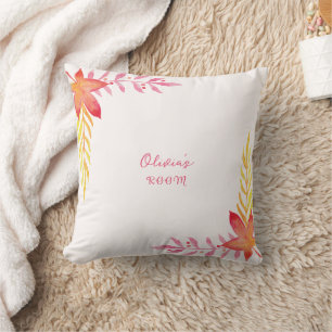 Personalized Throw Pillow with a Custom Two-Sided