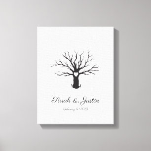 Personalized Thumbprint Tree Canvas Print
