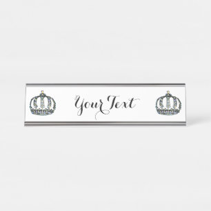 Personalized “Tiara” Desk Name Plate