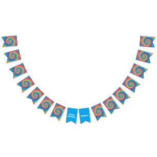 Personalized Tie Dye Banner