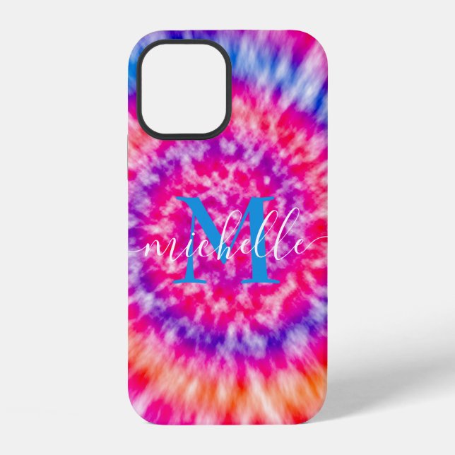 Personalized Tie Dye iPhone Case (Back)