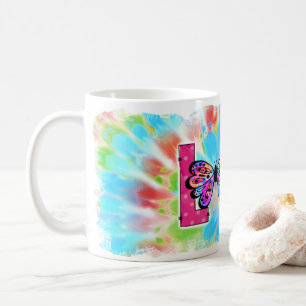 Personalized Tie Dye Love Design Coffee Mug Cup