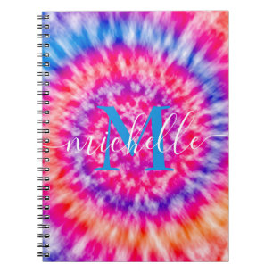 Personalized Tie Dye Notebook