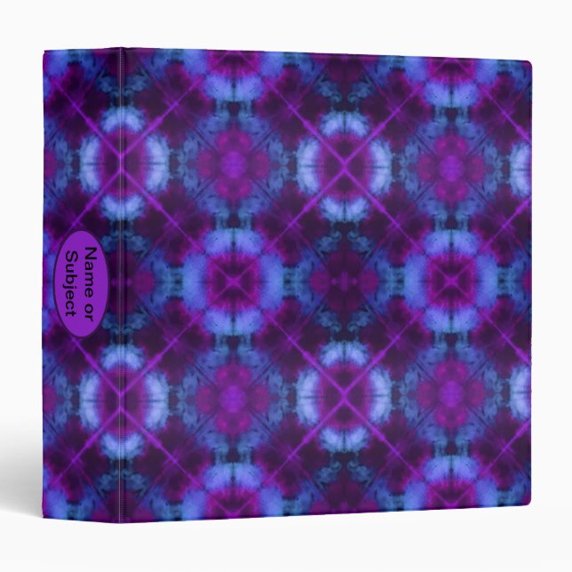 Personalized Tie Dye Party Planning Binder (Front/Spine)
