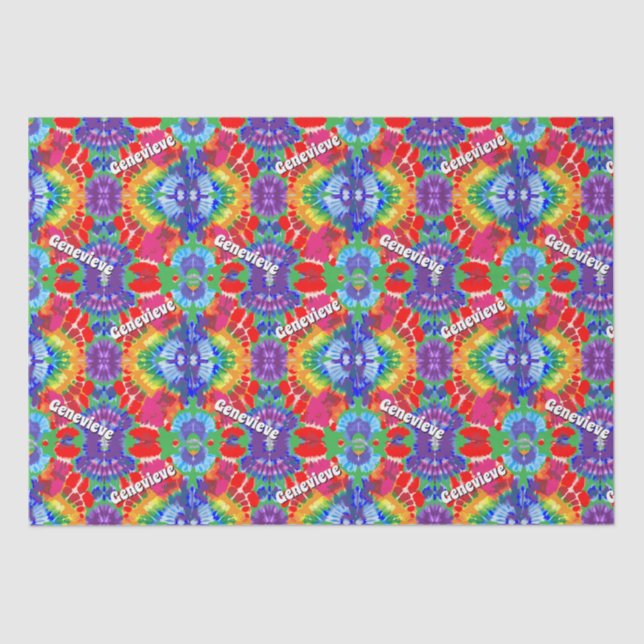 Personalized Tie-Dye Tissue Paper (Front)