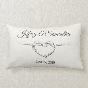Personalized Tie the Knot pillow