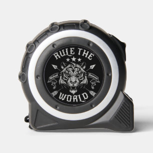 Personalized Tiger Head Rule the World Black 1
