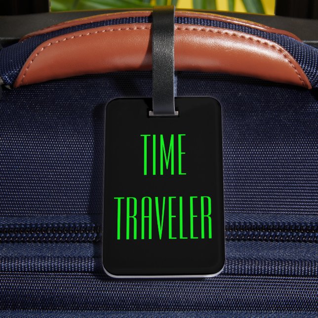 Personalized Time Travel Luggage Tag (Back Insitu 4)