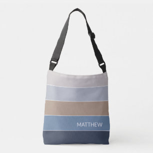 Personalized Timeless Trendy Stripes Art Pattern Crossbody Bag