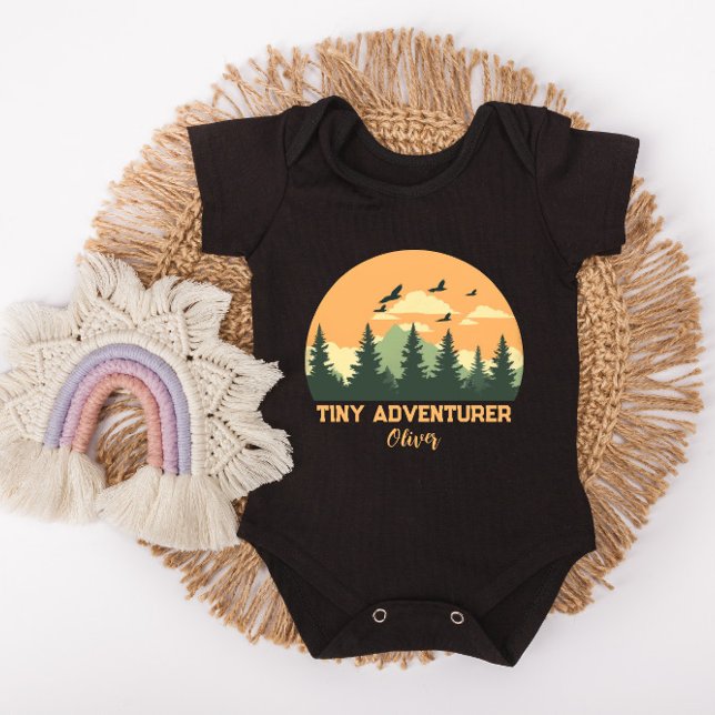 Personalized Tiny Adventurer Baby Bodysuit (Creator Uploaded)