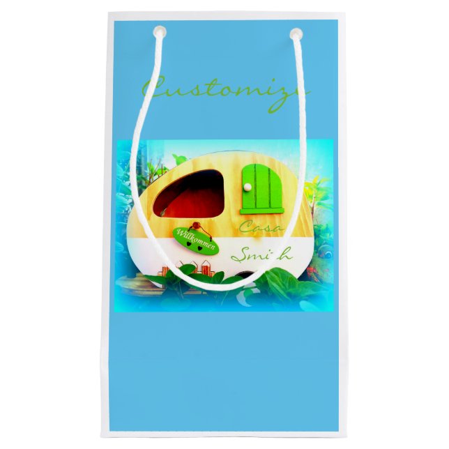Personalized tiny casa Thunder_Cove Small Gift Bag (Front)