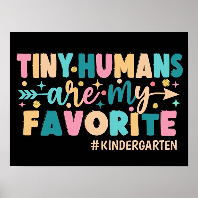 Personalized Tiny Humans Are My Favourite  Poster (Front)