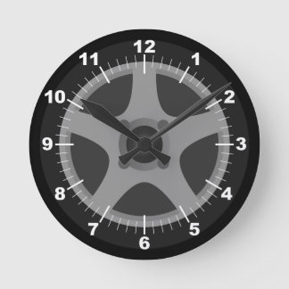 Personalized Tire and Rim Round Clock