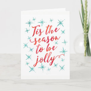 Personalized Tis the season Christmas Card