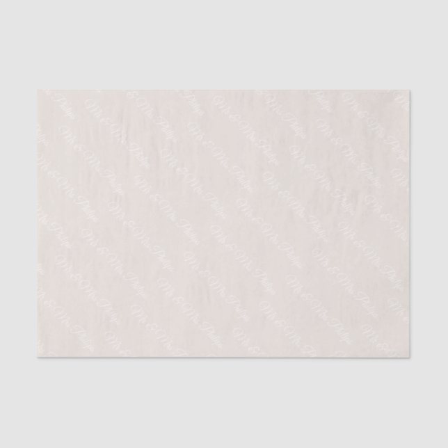 Personalized tissue paper  (Front)