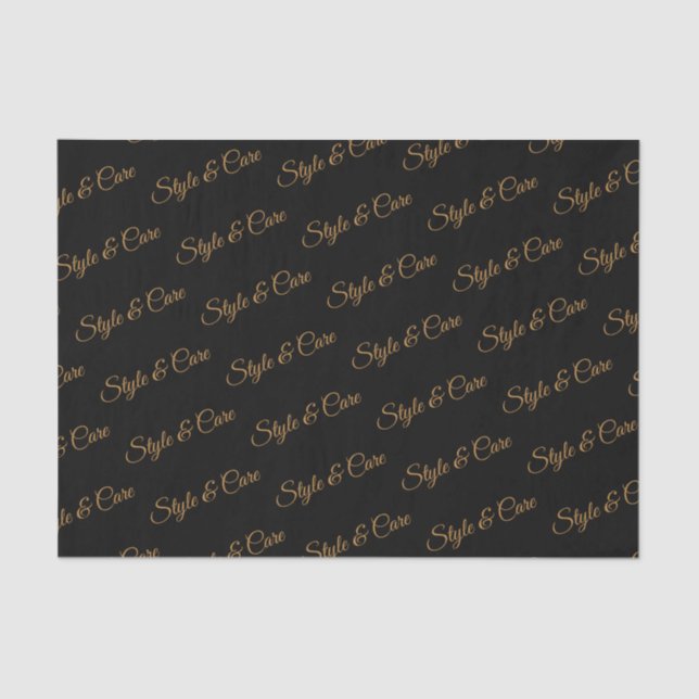 Personalized Tissue Paper with Name Pattern Print (Front)