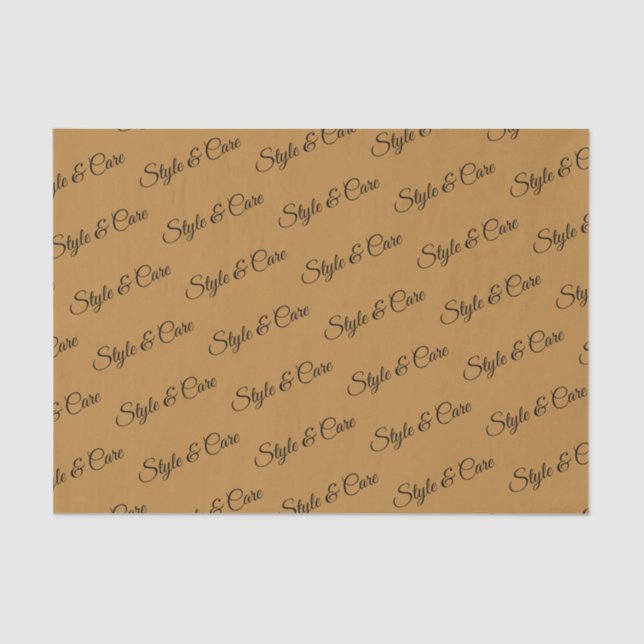 Personalized Tissue Paper with Name Pattern Print (Front)