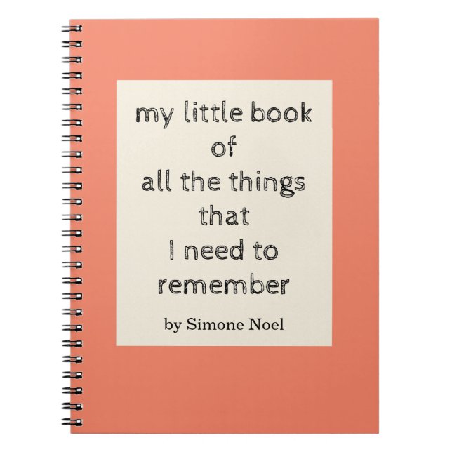 Personalized Title Name Funny Planner Mom Gift Notebook (Front)