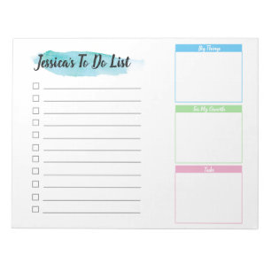 Personalized To do list - Break down boxes Notepad