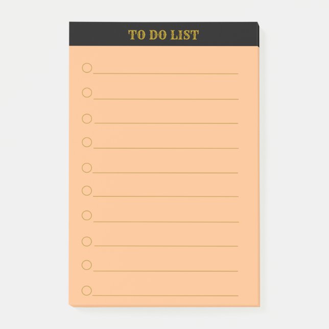 Personalized To Do List Lined Post-it Notes (Front)