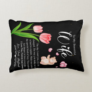 Personalized To My Beautiful Wife,Love You Forever Accent Pillow