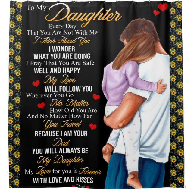 Personalized To My Daughter Blanket, (Front)
