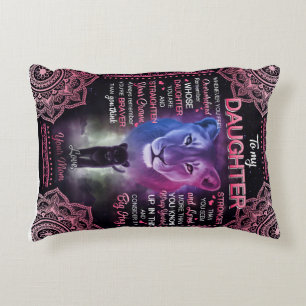 Personalized To My Daughter Blanket, Accent Pillow