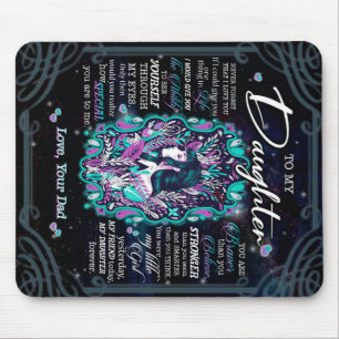 Personalized To My Daughter Blanket, Mouse Pad