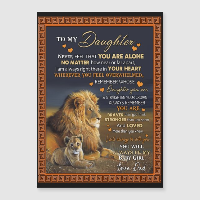 Personalized To My Daughter From Dad, (Front)