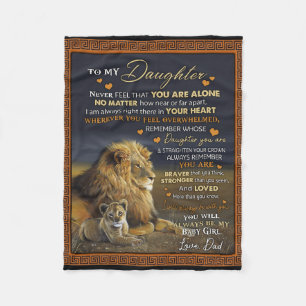 Personalized To My Daughter From Dad, Fleece Blanket