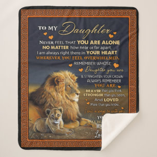 Personalized To My Daughter From Dad, Sherpa Blanket