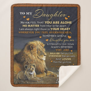 Personalized To My Daughter From Dad, Sherpa Blanket