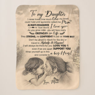 Personalized To My Daughter, Love From Mom Blanket
