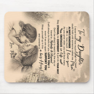 Personalized To My Daughter, Love From Mom Blanket Mouse Pad